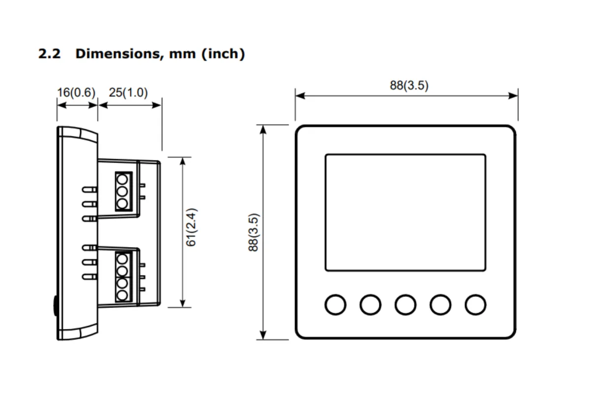 TRA-F22x-A: Controlador Vector para Fan Coil